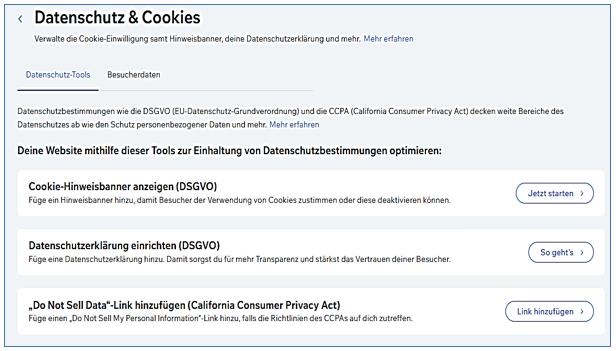 Datenschutz und Cookies