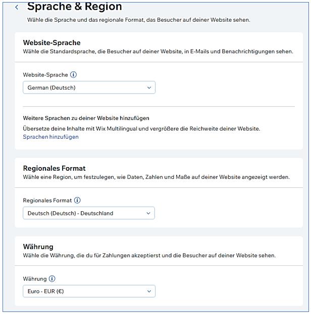 Sprache und Region  2 