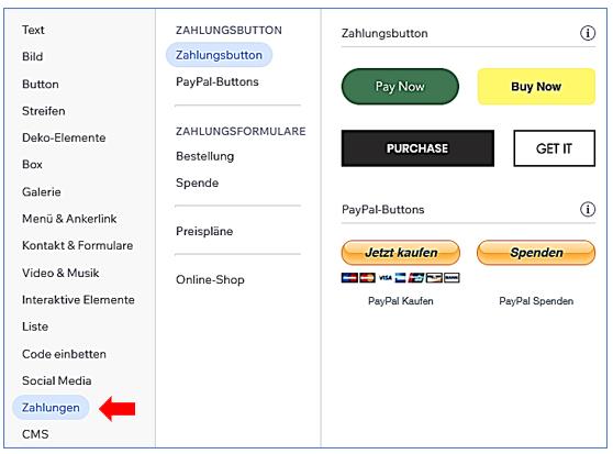 16 Elemente   Zahlungen