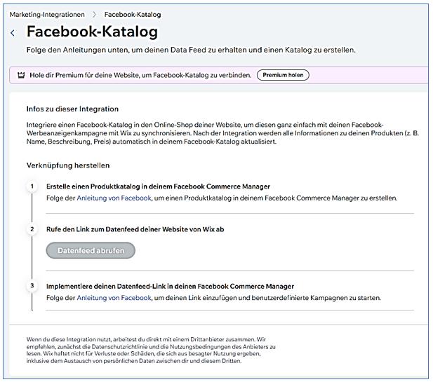 Facebook Katalog