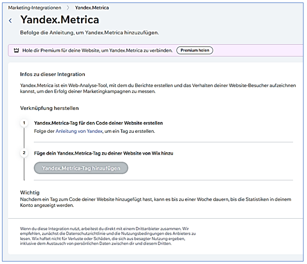 Yandex Metrica
