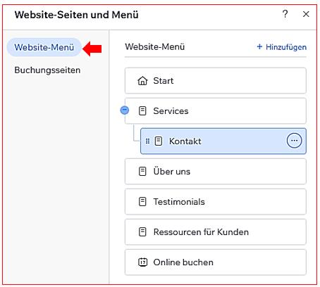 01 Webseiten und Menü   Seiten