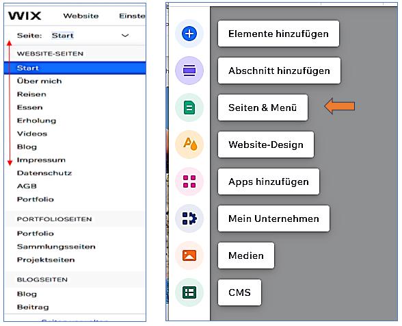 14 Die fertig angelegten Seiten